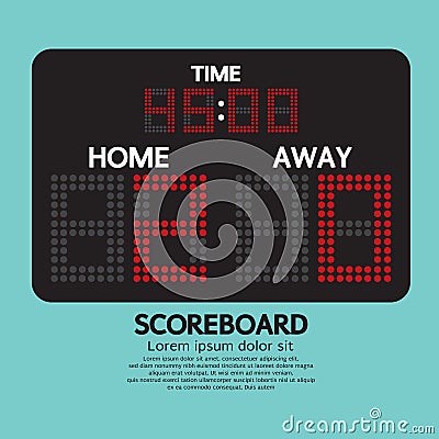 Scoreboard Sport Vector Illustration