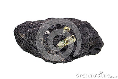 Scoria volcanic rock with olivine Stock Photo