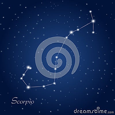 Scorpio constellation zodiac Stock Photo