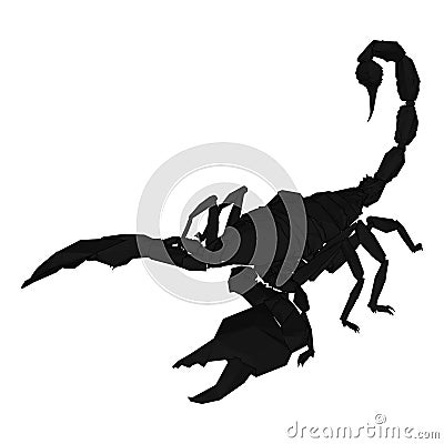 Scorpion abstract on a white backgrounds Vector Illustration