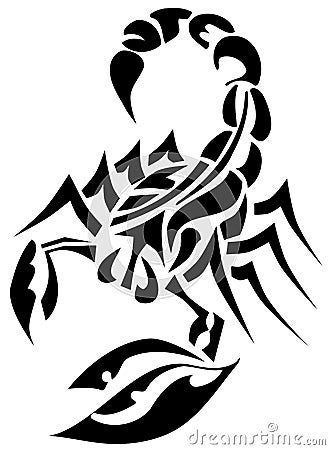 Scorpion tattoo Vector Illustration