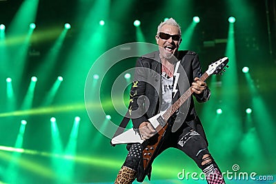 Scorpions Band - Guitarist Rudolf Schenker Editorial Stock Photo