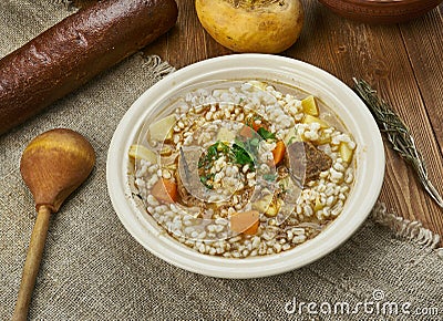 Scotch broth Stock Photo