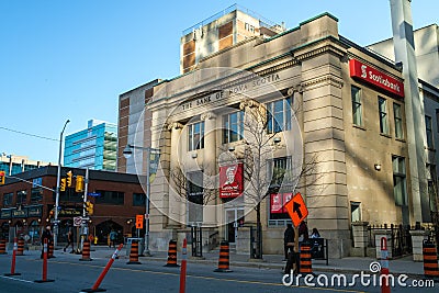 Scotiabank Bank of Nova Scotia building in Ottawa Editorial Stock Photo