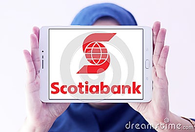Scotiabank logo Editorial Stock Photo