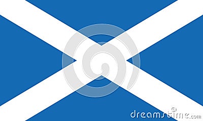 Scotland flag vector eps10. Scottish flag. Flag of Scotland. Saint Andrew Vector Illustration