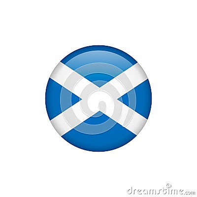 Scotland flag vector isolated 5 Stock Photo