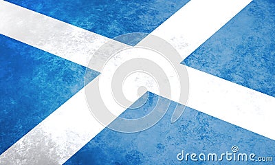 Scotland flag. Scottish grunge flag Stock Photo