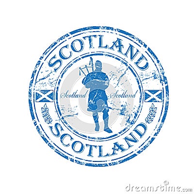 Scotland rubber stamp Vector Illustration