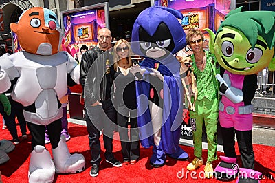 Scott Melville, Tara Strong & Greg Cipes Editorial Stock Photo