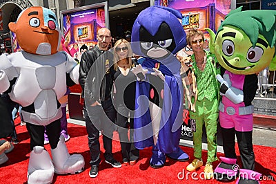 Scott Melville, Tara Strong & Greg Cipes Editorial Stock Photo