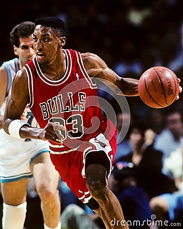 Scottie Pippen Chicago Bulls Editorial Stock Photo