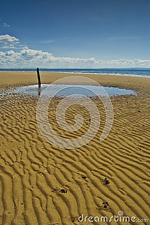Scottish Beach Landscape Stock Photo