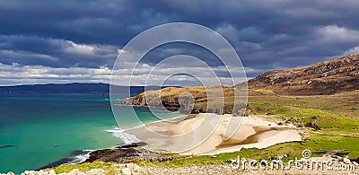 A Scottish Beach like in the caribbean Stock Photo