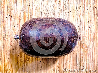 Scottish Cooked Haggis Stock Photo