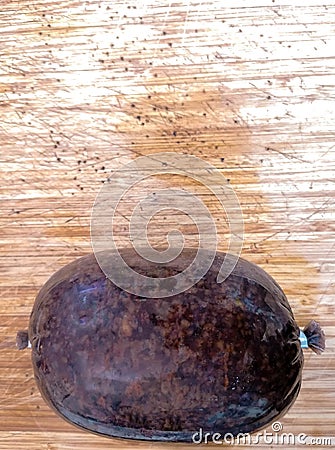 Scottish Cooked Haggis Stock Photo