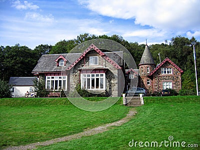 Scottish cottage Stock Photo