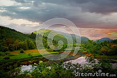 Scottish highlands Stock Photo