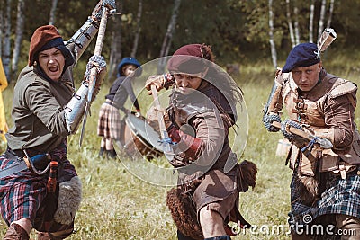 Scottish infantry Editorial Stock Photo