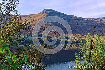 Scottish Loch and Mountain Stock Photo