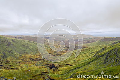 Scottish lowlands landscape in autumn Stock Photo