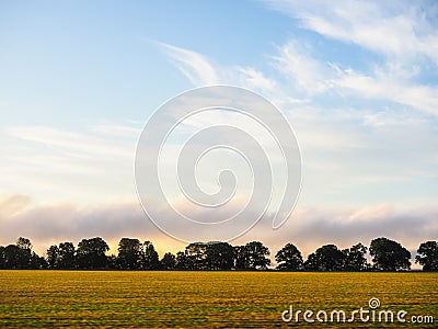Scottish Lowlands panorama Stock Photo