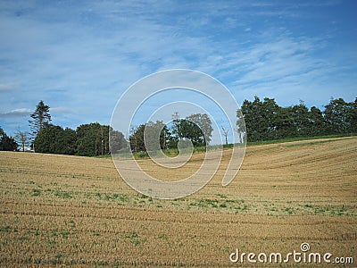 Scottish Lowlands panorama Dundee to Aberdeen Stock Photo