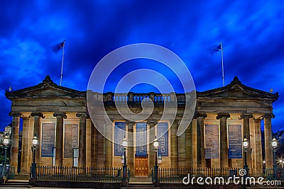 Scottish National Gallery in Edinbrugh Editorial Stock Photo