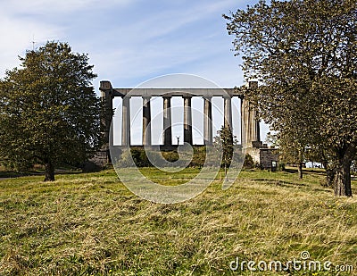 Scottish National Monument Stock Photo