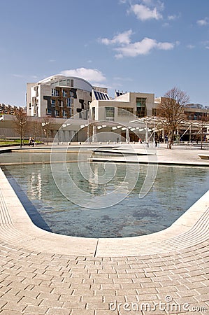 Scottish Parliament Building Stock Photo