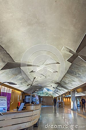 Scottish Parliament Building in Edinburgh, Scotland Editorial Stock Photo