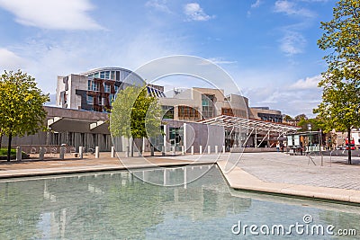 Scottish Parliament Building, Edinburgh, Scotland Editorial Stock Photo