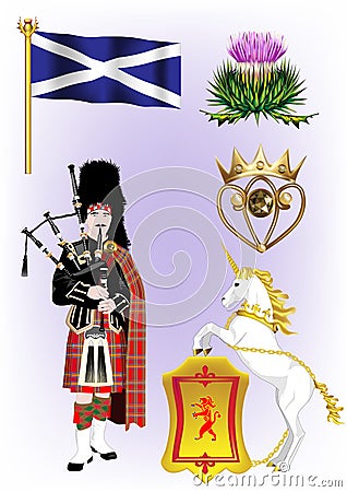 Scottish Vector Illustrations Vector Illustration