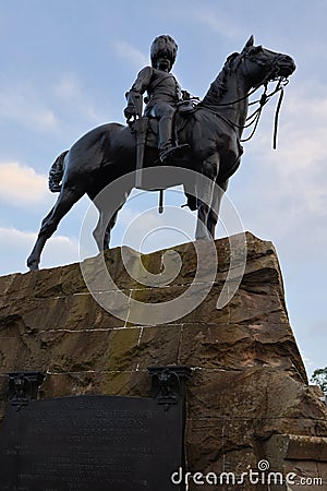 Scottish War Memorial Statue Editorial Stock Photo