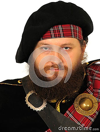 Scottish warrior Stock Photo