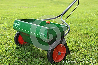 Scotts seed spreader Editorial Stock Photo