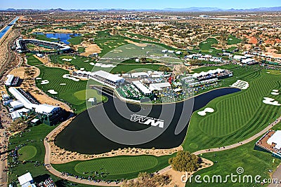 SCOTTSDALE, ARIZONA, USA-FEBRUARY 3, 2016-Pro-Am Day Editorial Stock Photo