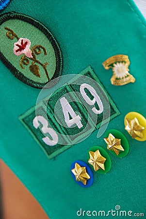 Scouting Badges Stock Photo