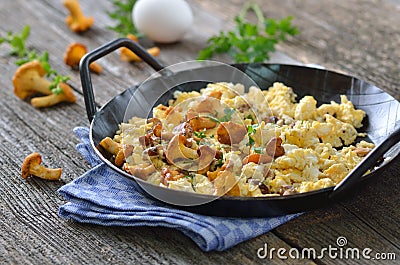 Scrambled eggs Stock Photo