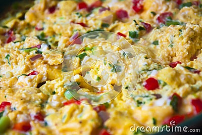 Scrambled Eggs Stock Photo