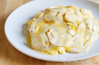 Scrambled eggs Stock Photo