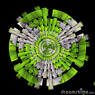 Scrambled weave fractal geometric background Stock Photo