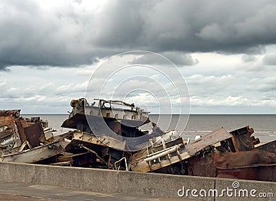 Scrap Iron Stock Photo