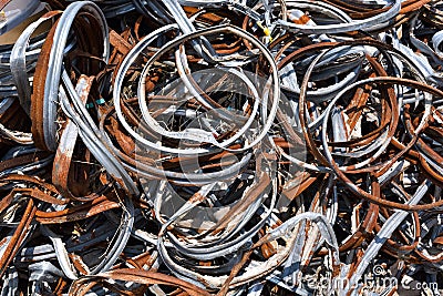 Scrap metal Stock Photo