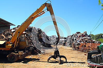 Scrap metal scrap-iron junk Stock Photo