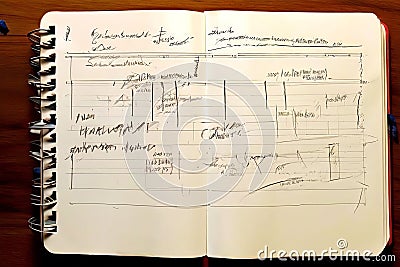 scrap of notebook paper a fragment of notebook paper with a crud Stock Photo