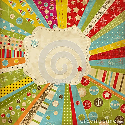 Scrap template Vector Illustration