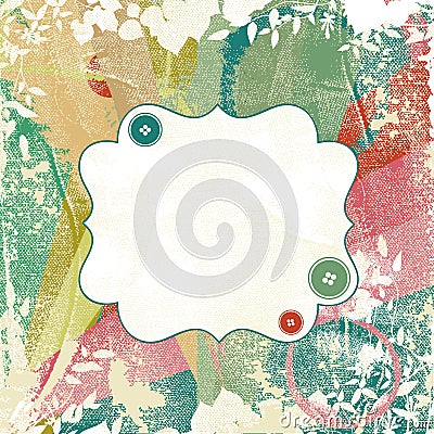 Scrap template Vector Illustration