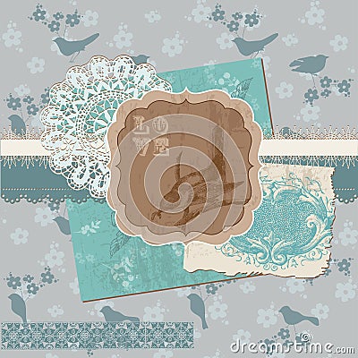 Scrapbook Design Elements - Vintage Vector Illustration