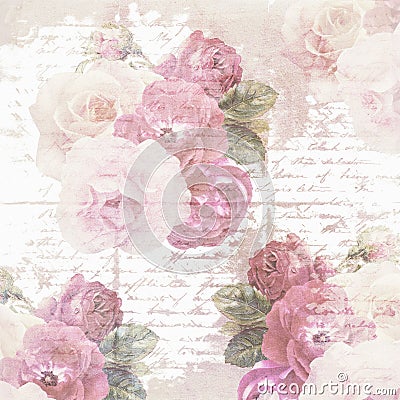 Scrapbook flower paper texture Stock Photo